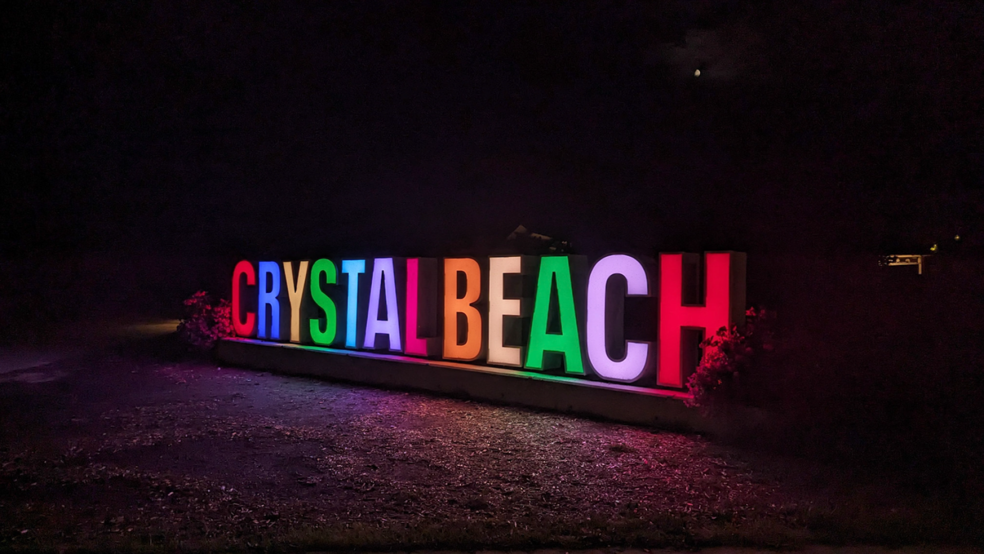 Crystal Beach Sign 